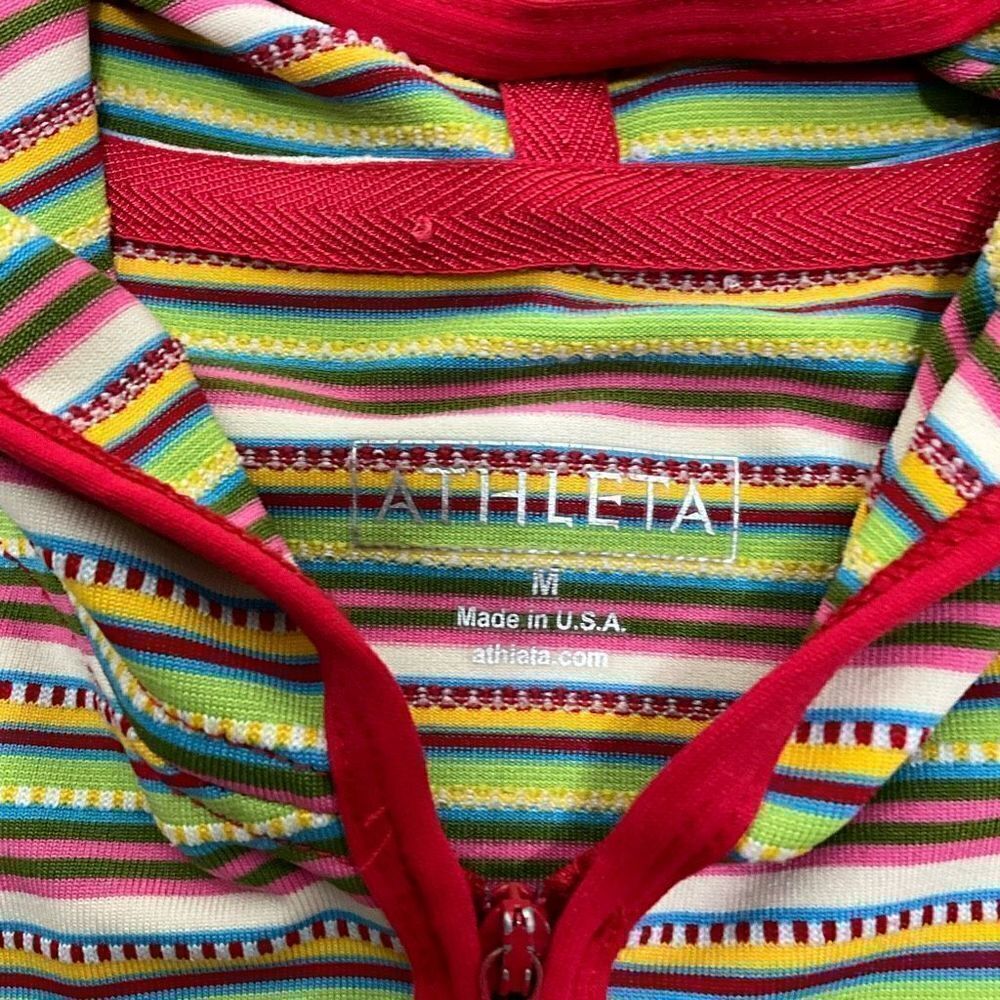 ATHLETA Multi Colored Striped Jacket - image 4